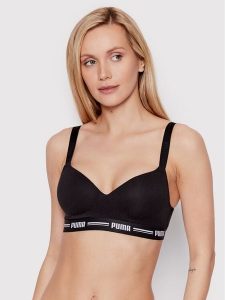 Puma Biustonosz sportowy 907863 Czarny. Czarne biustonosze sportowe Puma, bez wzorów, z bawełny. Za 89,99 zł.