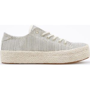 Sznurowane espadryle - Kremowy. Espadryle marki Reserved. Za 89,99 zł.