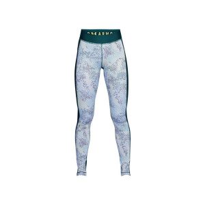Legginsy Damskie Under Armour HeatGear Printed. Zielone legginsy Under Armour, bez wzorów, z elastanu. Za 237,45 zł.