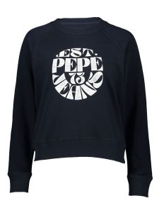 Pepe Jeans Sweter "Elena" w kolorze czarno-białym rozmiar: S. Białe swetry oversize Pepe Jeans, s, bez wzorów, z jeansu, bez ramiączek. Za 197,17 zł.
