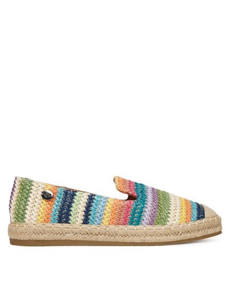 Roxy Espadryle WSS21590-01 Niebieski. Niebieskie espadryle Roxy, bez wzorów, z materiału, bez obcasa. Za 99,99 zł.