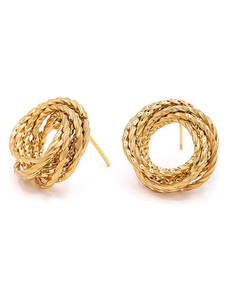 MOODE Kolczyki-wkrętki "Suzanne" rozmiar: onesize. Żółte kolczyki MOODE, ze stali. Za 43,99 zł.