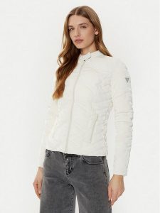 Guess Kurtka puchowa W5RL00 WGV30 Écru Regular Fit. Kurtki Guess, s, z aplikacjami, z puchu, bez kaptura. Za 449,99 zł.