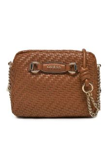 Guess Torebka HWWG95 30140 Brązowy. Brązowe listonoszki Guess, z aplikacjami, ze skóry, bez dodatków. Za 319,99 zł.