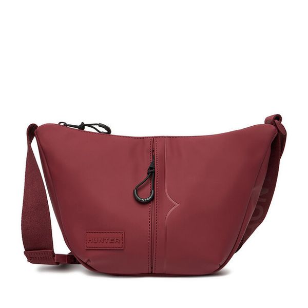 Torebka Hunter. Czerwone listonoszki Hunter, bez wzorów, bez dodatków. Za 129,99 zł.