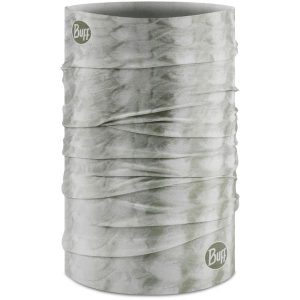 Komin na szyję - Bandana BUFF Coolnet UV® z ochroną UV. Szare szaliki Buff, na lato, bez wzorów, z elastanu. Za 49,99 zł.
