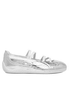 Puma Baleriny Speedcat Ballet Lustre Wns 408264 01 Srebrny. Szare balerinki Puma, bez wzorów, ze skóry, bez obcasa, bez zapięcia. Za 399,99 zł.