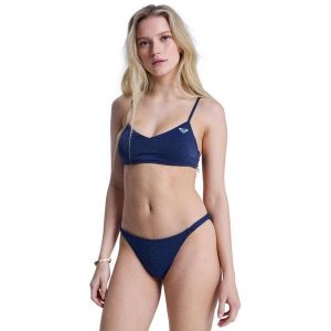 Dół bikini dla Kobiety ROXY SHINE Niebieski. Niebieskie bikini Roxy, bez wzorów, z elastanu. Za 149,99 zł.