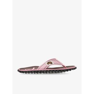 Japonki Gumbies Islander Canvas Flip-Flops. Czerwone klapki Gumbies, bez wzorów, bez obcasa. Za 109,99 zł.