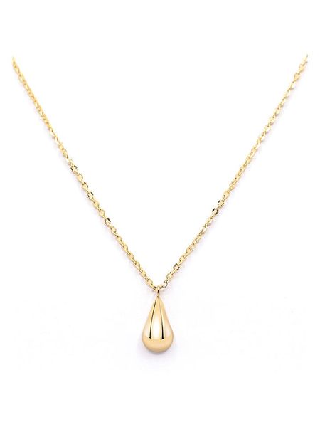 MOODE Naszyjnik "Julienne" z zawieszką - dł. 42 cm rozmiar: onesize. Żółte naszyjniki MOODE, ze stali. Za 43,99 zł.