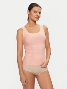 Chantelle Top Soft Stretch C26460 Pomarańczowy Regular Fit. Brązowe piżamy Chantelle, bez wzorów, z syntetyku, bez kołnierzyka, bez ramiączek. Za 169,99 zł.