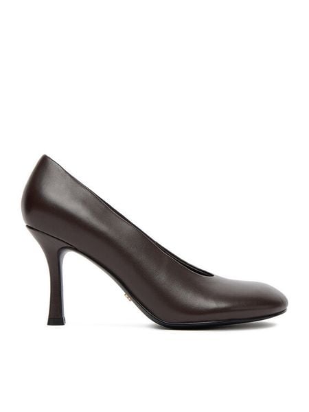 Gino Rossi Szpilki CEO-SEA-V1928-35-1 Brązowy. Brązowe szpilki Gino Rossi, bez wzorów, ze skóry, bez obcasa. Za 259,99 zł.