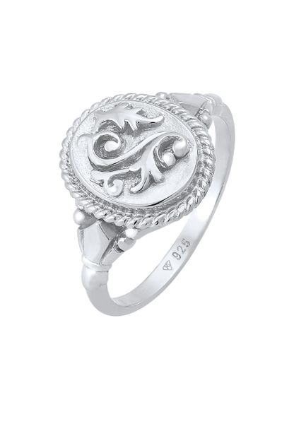 Elli Damski Vintage Ornament Chunky Trend Blogger Trend w srebrze próby 925 Sterling SIlver Pierścionki 1 ct. Szare pierścionki Elli, srebrne. Za 333,99 zł.