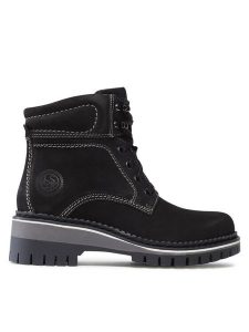 Lasocki Trapery WB-NINA-01 Czarny. Czarne buty zimowe Lasocki, z nubiku, bez obcasa, bez zapięcia. Za 279,99 zł.