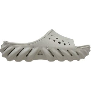 Klapki Crocs Echo Slide Elephant 208170-1LM szare. Szare klapki bez wzorów, bez obcasa. Za 408,30 zł.
