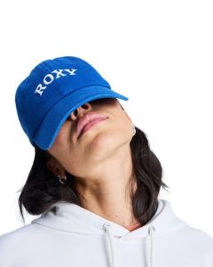 Czapka dla Kobiety SUMMER BREEZY Fioletowy. Niebieskie czapki Roxy, bez wzorów, z bawełny. Za 129,99 zł.