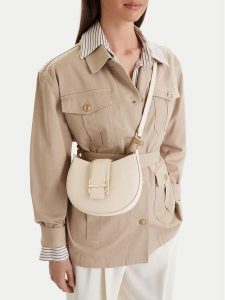 GINO ROSSI Torebka C-1-3 Beżowy. Brązowe torebki klasyczne Gino Rossi, bez wzorów, z materiału, bez dodatków. Za 179,99 zł.