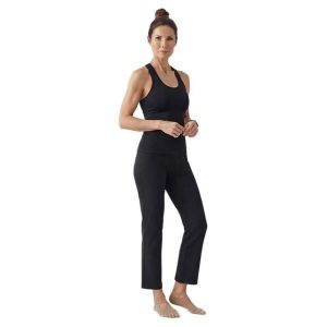 Damskie Spodnie Sportowe 7/8 Legginsy BARS Trening Joga Pilates. Czarne legginsy BARS, bez wzorów, z materiału. Za 39,90 zł.