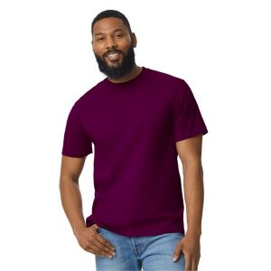 Koszulka Unisex Dla Dorosłych Softstyle Midweight. Brązowe bluzki GILDAN, xl, bez wzorów, sportowe, bez kołnierzyka, bez ramiączek. Za 43,99 zł.