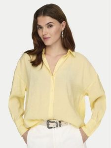 ONLY Koszula Zazima 15272523 Écru Regular Fit. Koszule ONLY, xs, bez wzorów, z syntetyku, bez kołnierzyka, bez ramiączek. Za 199,99 zł.