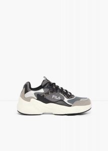 Sneakersy chunky marki Fila ze zwierzęcymi detalami. Czarne buty sportowe bonprix, bez wzorów, bez zapięcia. Za 329,99 zł.
