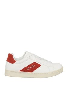Benetton Sneakersy w kolorze biało-czerwonym rozmiar: 39. Białe trampki Benetton, bez wzorów, bez zapięcia. Za 144,92 zł.
