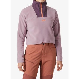 Bluza damska Helly Hansen Daybreaker Cropped Fleece. Fioletowe bluzy Helly Hansen, xs, bez wzorów, bez kaptura. Za 235,99 zł.