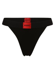 HUGO Stringi Kobiety Dżersej czarny, XS. Czarne stringi Hugo, bez wzorów, z dżerseju. Za 99,95 zł.