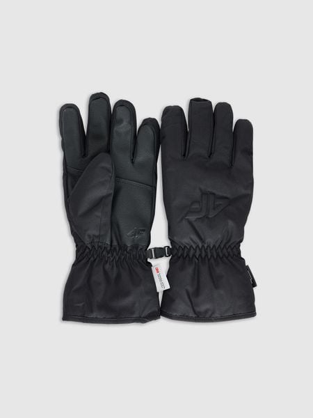 4F Rękawiczki narciarskie Thinsulate membrana 5000 damskie - czarne S. Czarne rękawiczki 4f, na zimę, bez wzorów. Za 149,99 zł.