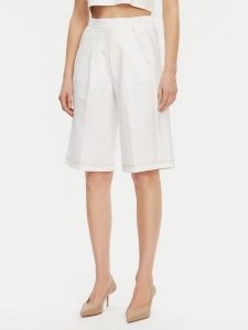 Max Mara Leisure Szorty materiałowe Texas 2516781027650 Biały Regular Fit. Białe szorty Max Mara Leisure, bez wzorów, z materiału. Za 449,99 zł.