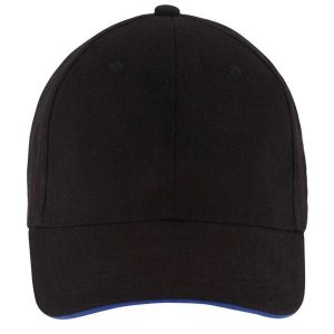 Czapka Z Daszkiem Buffalo 6 Panel. Czarne czapki SOL'S, bez wzorów. Za 29,99 zł.