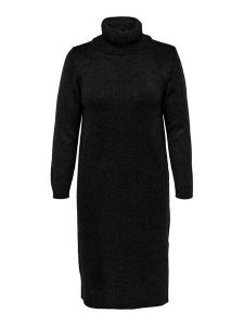 ONLY Carmakoma Sukienka dzianinowa 15283137 Czarny Box Fit. Czarne kombinezony Only Carmakoma, bez wzorów, z dzianiny, bez kołnierzyka, bez ramiączek. Za 119,99 zł.
