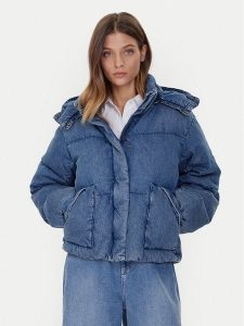 Levi's® Kurtka puchowa Western Bubble 003MD-0000 Niebieski Relaxed Fit. Niebieskie kurtki s, bez wzorów, z bawełny, bez kaptura. Za 519,99 zł.