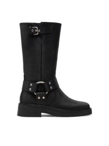 Vagabond Shoemakers Kozaki Eyra 5452-209-21 Czarny. Czarne buty zimowe Vagabond Shoemakers, bez wzorów, ze skóry, bez obcasa, na płaskiej podeszwie, bez zapięcia. Za 789,99 zł.