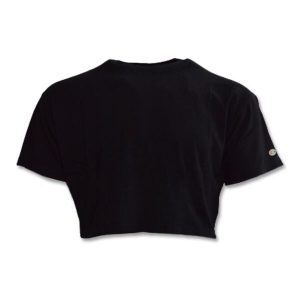Koszulka Champion Crewneck Croptop T-shirt NBK. Czarne bluzki Champion, xs, bez wzorów, sportowe, bez kołnierzyka, bez ramiączek. Za 119,00 zł.