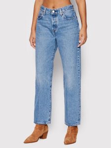 Levi's® Jeansy 501® A1959-0005 Niebieski Relaxed Fit. Niebieskie jeansy bez wzorów, z bawełny. Za 309,99 zł.