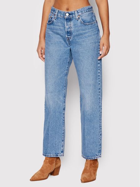 Levi's® Jeansy 501® A1959-0005 Niebieski Relaxed Fit. Niebieskie jeansy bez wzorów, z bawełny. Za 309,99 zł.