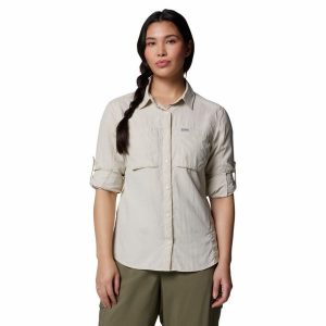 Koszula damska Columbia Skien Valley Long Sleeve Shirt. Zielone koszule Columbia, bez wzorów, bez kołnierzyka, bez ramiączek. Za 319,99 zł.