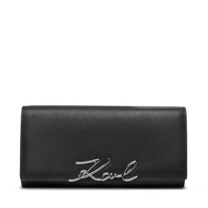 Portfel KARL LAGERFELD. Czarne portfele KARL LAGERFELD, bez wzorów. Za 439,99 zł.