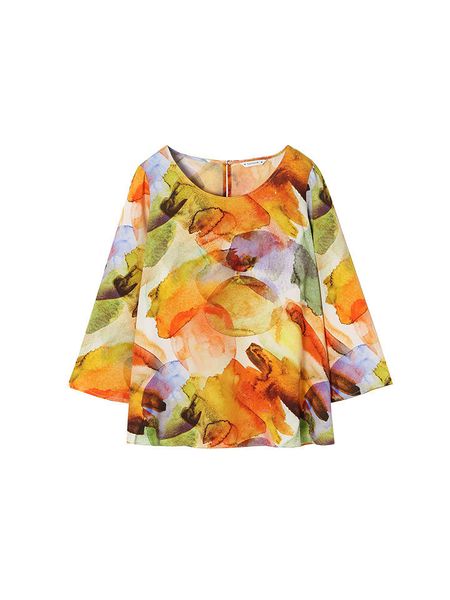 TATUUM Bluzka ze wzorem rozmiar: 38. Bluzki Tatuum, s, bez wzorów, z wiskozy, klasyczne, bez kołnierzyka, bez ramiączek. Za 118,28 zł.