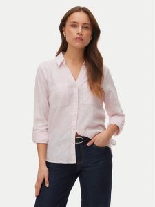 Vero Moda Koszula Islunn 10342449 Różowy Regular Fit. Czerwone koszule Vero Moda, xs, bez wzorów, z bawełny, bez kołnierzyka, bez ramiączek. Za 179,99 zł.