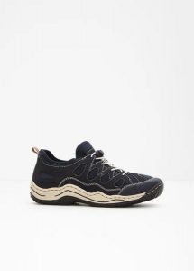 Komfortowe sneakersy wsuwane marki Rieker z lekką podeszwą. Niebieskie buty sportowe bonprix, bez wzorów, bez zapięcia. Za 319,99 zł.