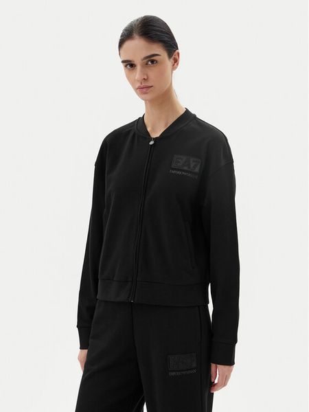 EA7 Emporio Armani Bluza 7W000178 AF12473 UC001 Czarny Regular Fit. Czarne bluzy EA7 Emporio Armani, l, bez wzorów, z bawełny, bez kaptura. Za 309,99 zł.