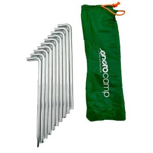 Szpilki do namiotu Enero Camp 8 mm 20cm, kpl 10szt metal. Szare szpilki ENEROCAMP, bez wzorów, bez obcasa. Za 25,04 zł.