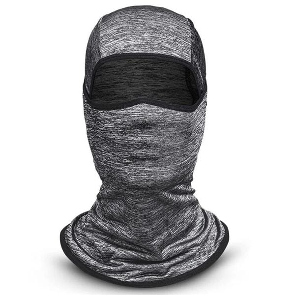 Czapka z pełnym zakryciem, przeciwsłoneczna, oddychająca. Szare czapki ROCKBROS, bez wzorów, z jedwabiu, sportowe. Za 74,00 zł.