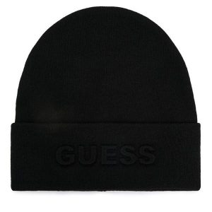 Czapka Guess. Czarne czapki Guess, z aplikacjami. Za 129,99 zł.