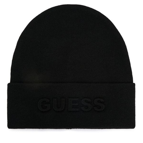 Czapka Guess. Czarne czapki Guess, z aplikacjami. Za 129,99 zł.