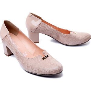 BIOECO BY ARKA 5760 2060+1887 beż, czółenka damskie. Czółenka Bioeco by Arka, bez wzorów, ze skóry, bez obcasa, na obcasie, bez zapięcia. Za 206,94 zł.