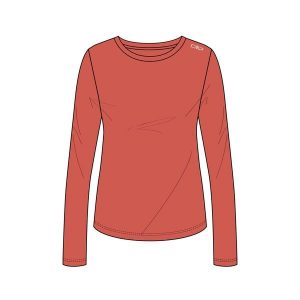 Koszulka damska turystyczna CMP 34N0886. Białe bluzki CMP, l, bez wzorów, sportowe, bez kołnierzyka, bez ramiączek. Za 241,50 zł.