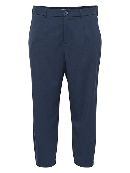 Kaffe Spodnie chino w kolorze granatowym rozmiar: 54. Niebieskie chinosy Kaffe, bez wzorów, z podwyższonym stanem. Za 239,95 zł.